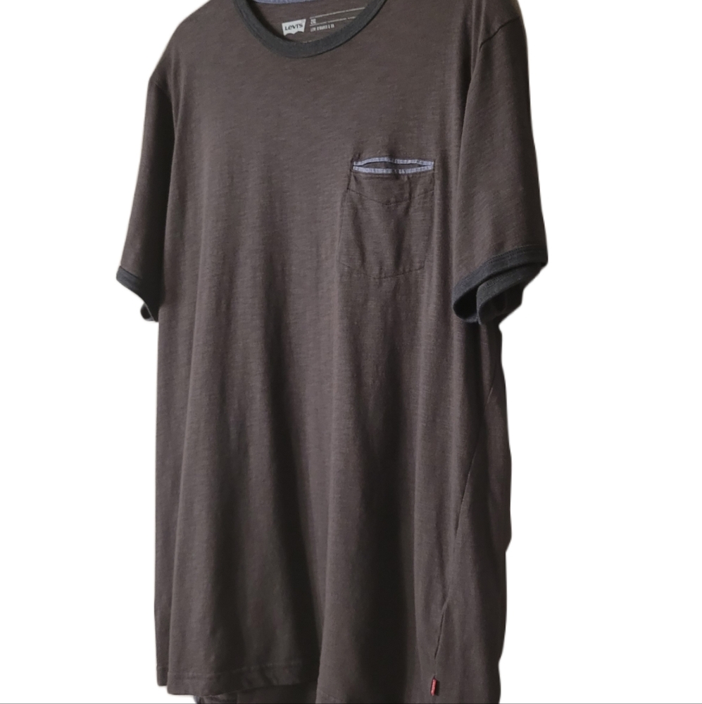 Levi's T-Shirt Men's Size 2XL Heather Brown - Picture 4 of 6